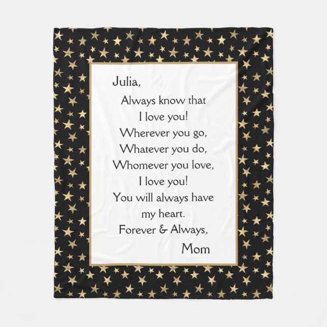 Dotter i Kärlek Fleecefilt (Framsidan)