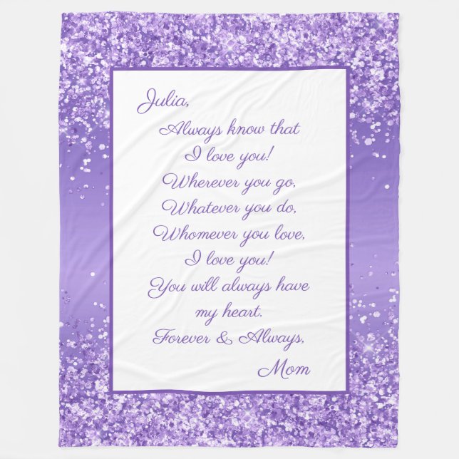 Dotter i Kärlek Fleecefilt (Framsidan)