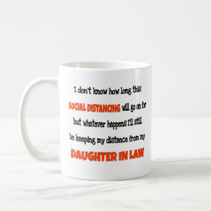 Dotter i Lag Social Avstånd Kaffemugg