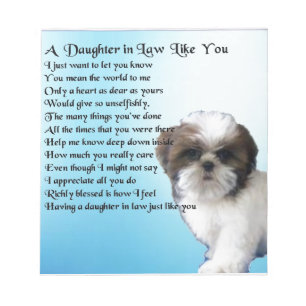 Dotter i lagdikt - Shih-Tzu design Anteckningsblock