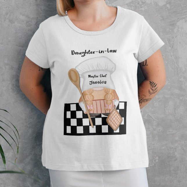 Dotter i Law Birthday Gnome Chef Cook T Shirt (Skapare uppladdad)