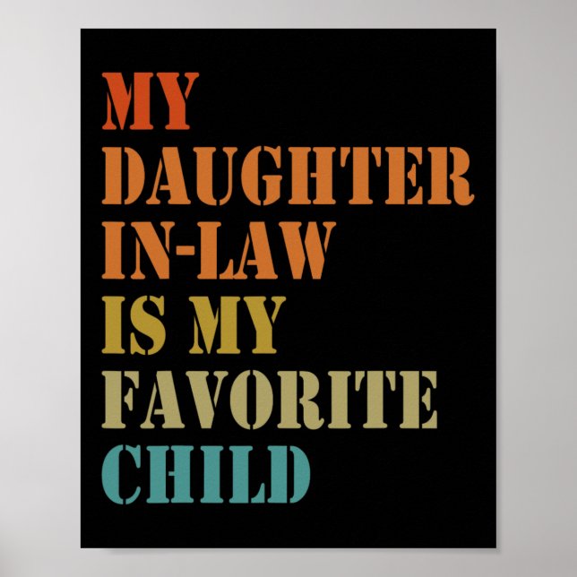 Dotter-in-law är mitt favoritbarn, roligt Far Poster (Framsidan)
