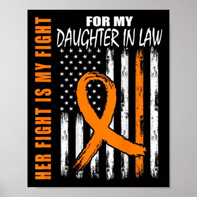 Dotter in Law Många Sclerosis Awareness Fl Poster (Framsidan)