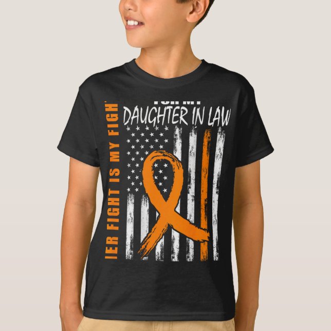 Dotter in Law Många Sclerosis Awareness Fl T Shirt (Framsida)