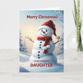 Dotter jul Snögubbe Helgkort