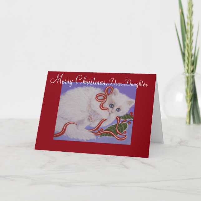 Dotter, Kitten, julkort Helgkort (Framsida)
