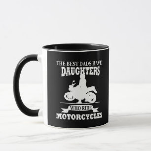 Dotter kör motorcykel rolig fars dag mugg