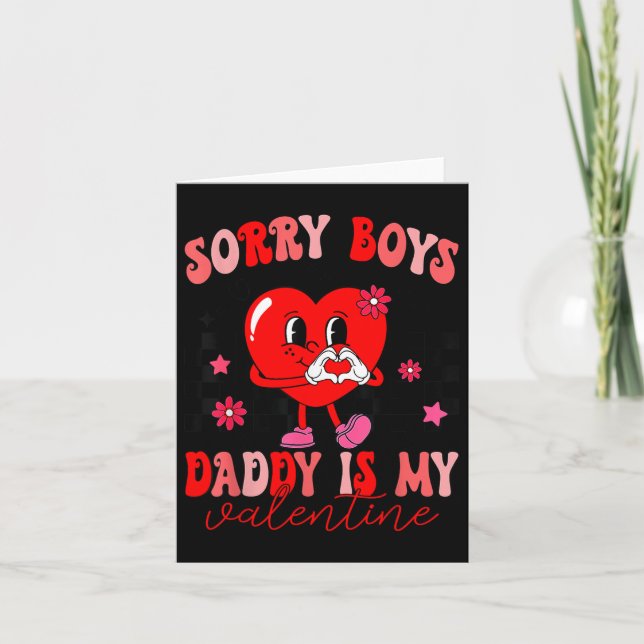 Dotter ledsen pojkar pappa är min valentin barn tj kort (Framsida)