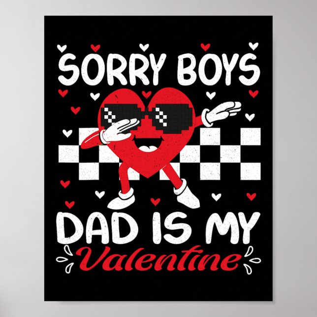 Dotter ledsen pojkar pappa är min valentin By2  Poster (Framsidan)