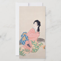 Dotter Miyuki (Elegant japansk dam, asiatisk konst