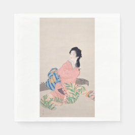 Dotter Miyuki (Elegant Japanska Dam, asiatiska kon Pappersservett