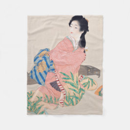 Dotter Miyuki (vackra japanska Dam) (asiatiska) Fleecefilt