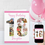 Dotter nummer 18 Photo Collage Big 18th Birthday Kort<br><div class="desc">Anpassa det här stora 18:e födelsedagskortet med upp till 12 olika foton. Designad för din dotter (även om "dottern" kan redigeras till ett namn eller en spelar ingen roll du vill ha), är 18 fotokollage ett tänkbart sätt att till ge få ett födelsedagskort med en unik och speciell kvalitet. Mallen...</div>