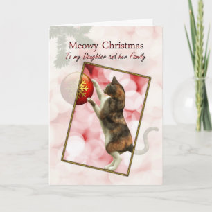 Dotter och familj, Meowy jul Helgkort