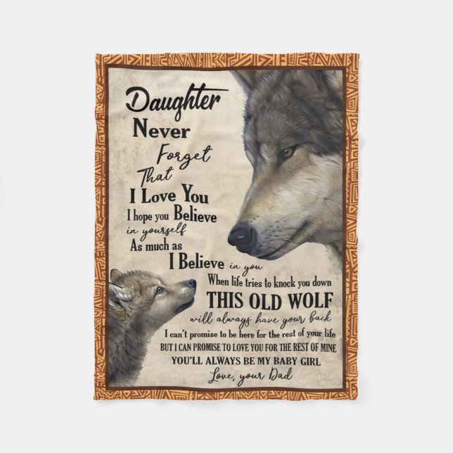 Dotter och Far Blanket Fleecefilt (Framsidan)