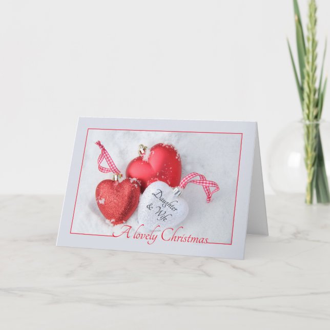 Dotter och fru God jul-kort Helgkort (Framsida)