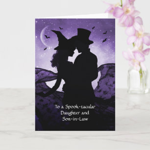 Dotter och Make son i Law Happy halloween Kort