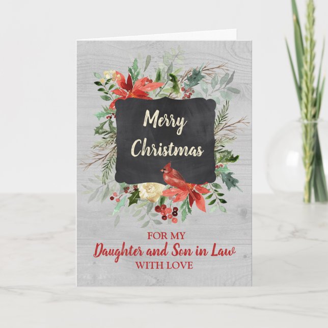 Dotter och son i Law God jul Card Helgkort (Framsida)