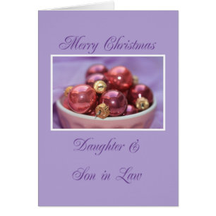 Dotter och son i Law God jul kort