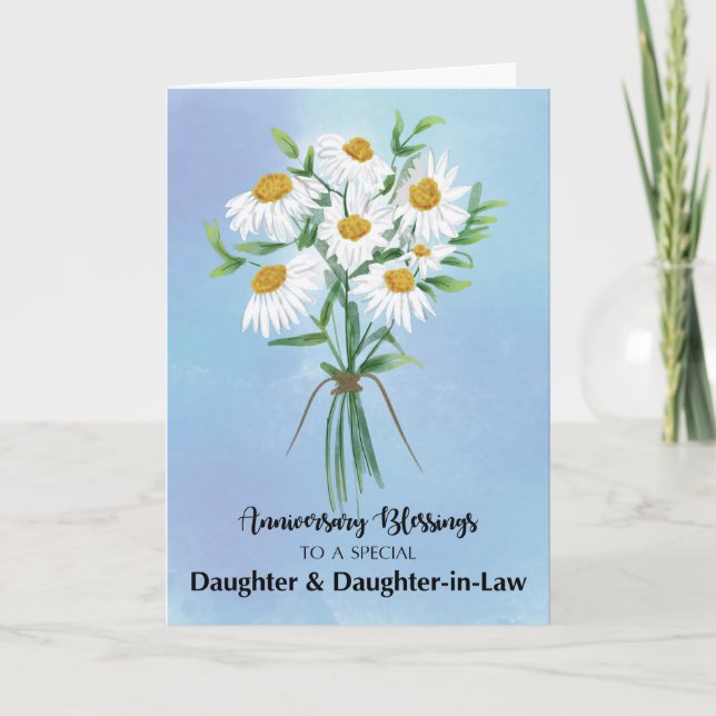 Dotter och svärdotter bröllopsjubileum kort (Framsida)