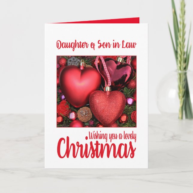 Dotter och svärson Julkort är underbart Helgkort (Framsida)