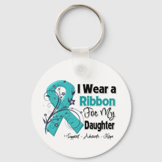 Dotter - Ovarian Cancer Ribbon Nyckelring