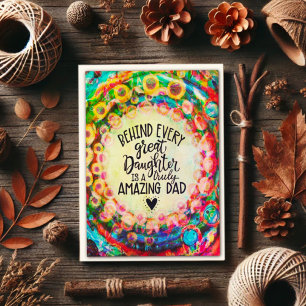 Dotter Pappa! Inspiridentitetskort Kort