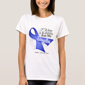 Dotter Periwinkle Ribbon - Stomach Cancer T-shirt