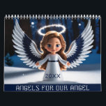 Dotter Personlig Photo and Namn 2026 Angel Kalender<br><div class="desc">Den här kalendern för 2026 innehåller ett foto av din dotter på baksidan med bilder av söt änglar i en magisk,  förtrollad skog över hela tiden. En söt praktisk gåva till din tjej. Om du vill ändra texten och fotot klickar du på knappen Anpassa.</div>