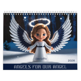 Dotter Personlig Photo and Namn 2026 Angel Kalender