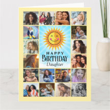 Dotter Photo Collage Birthday Card