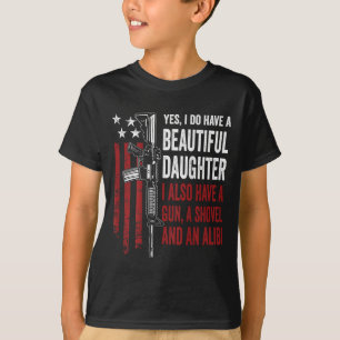 Dotter Pistol Spade Alibi - Rolig Mamma Pappa Vape T Shirt