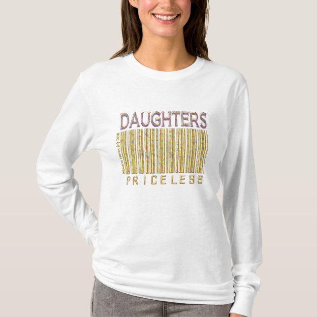 "Dotter Priceless" Streckkod Shirt T-shirt (Framsida)