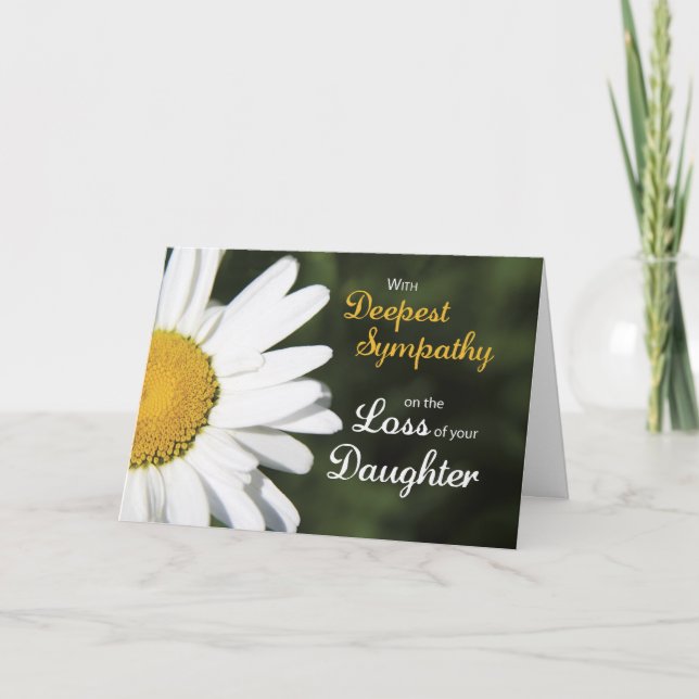 Dotter, Religiösa Sympati, vit Daisy Kort (Framsida)