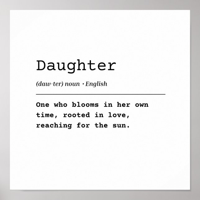 Dotter - rotad i Kärlek Poster (Framsidan)