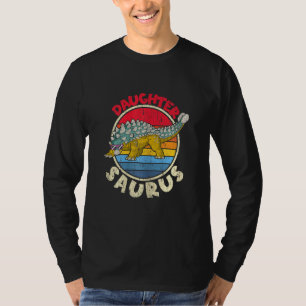 Dotter Saurus I Ankylosaurus Dinosaur I Familj M T Shirt