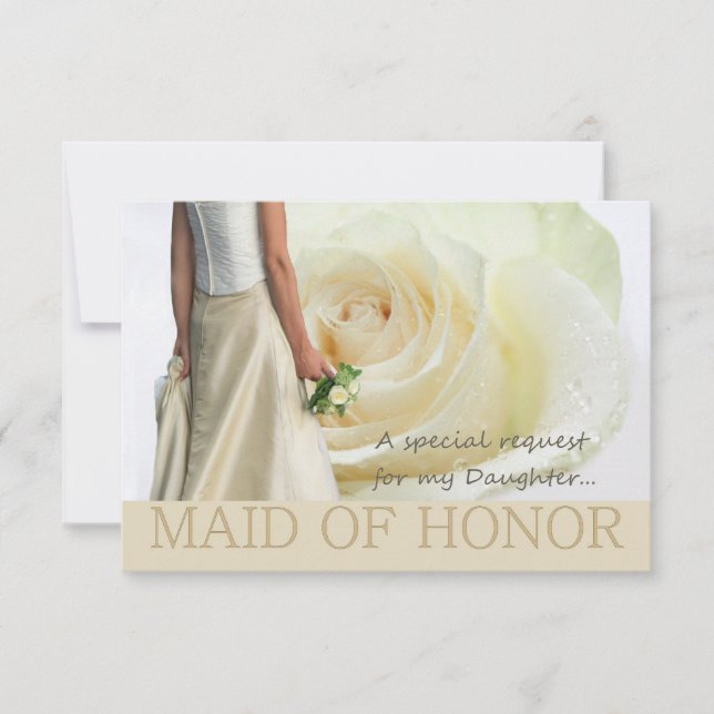 Dotter, snälla är min Maid of honor? Inbjudningar (Framsida)