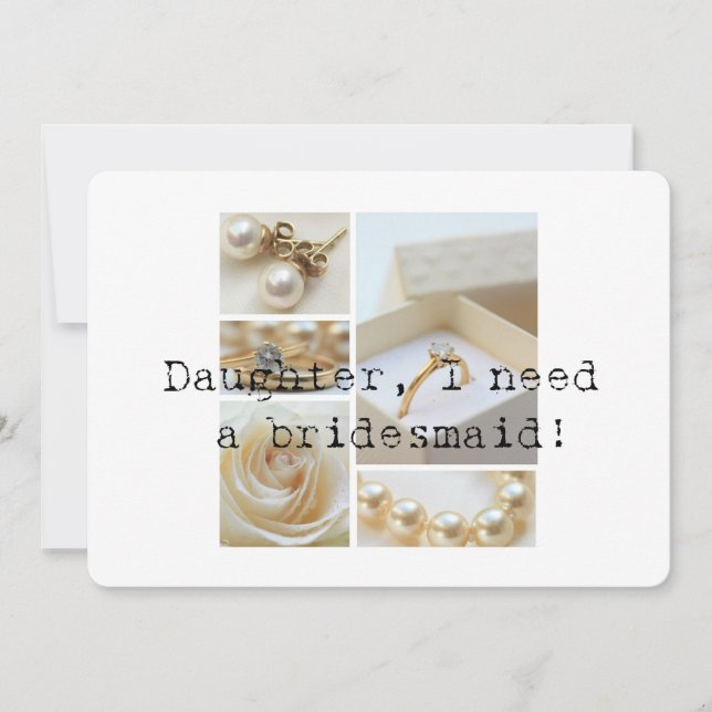 Dotter Snälla, Bridesmaid Inbjudningar (Framsida)