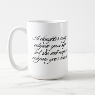 Dotter som avlar citationsteckenmuggen kaffemugg