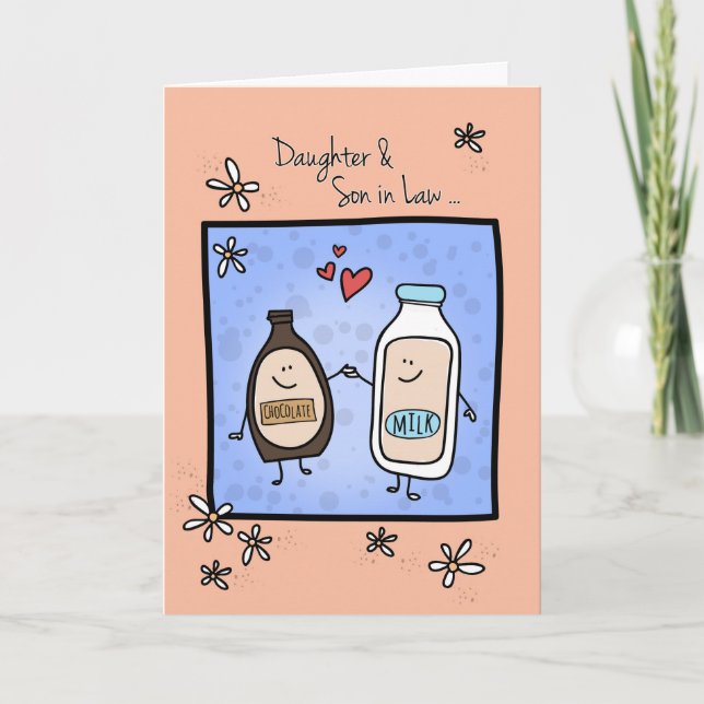 Dotter & Son i lagårsdag, chokladmjölk Kort (Framsida)