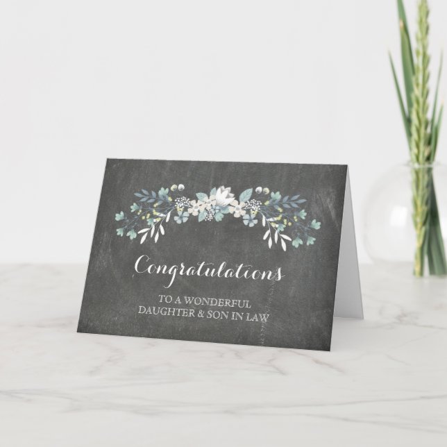 Dotter & son in Law Grattiss Chalkboard Kort (Framsida)