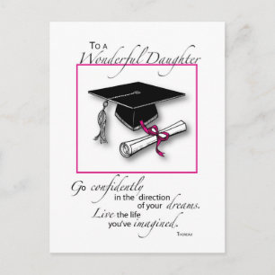 Dotter Studenten Rosa Black Vykort