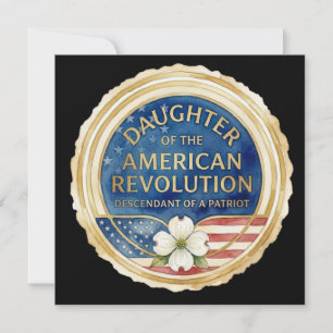 Dotter till Amerikanska Revolutionen Patriot USA Kort