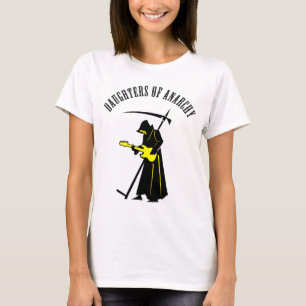 Dotter till Anarchy Biker Död Metall Zombie Tee Shirt