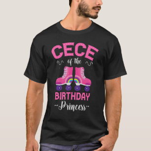 Dotter till Birthday Princess Roller Skates Skatin T Shirt