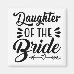 Dotter till Bride Bröllop Möhippa Matchi Magnet