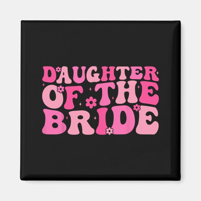 Dotter till Bride Bröllopsfest Family Costume Magnet (Framsidan)
