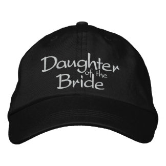 Dotter till Bride Embroidered Bröllop Cap Broderad Keps