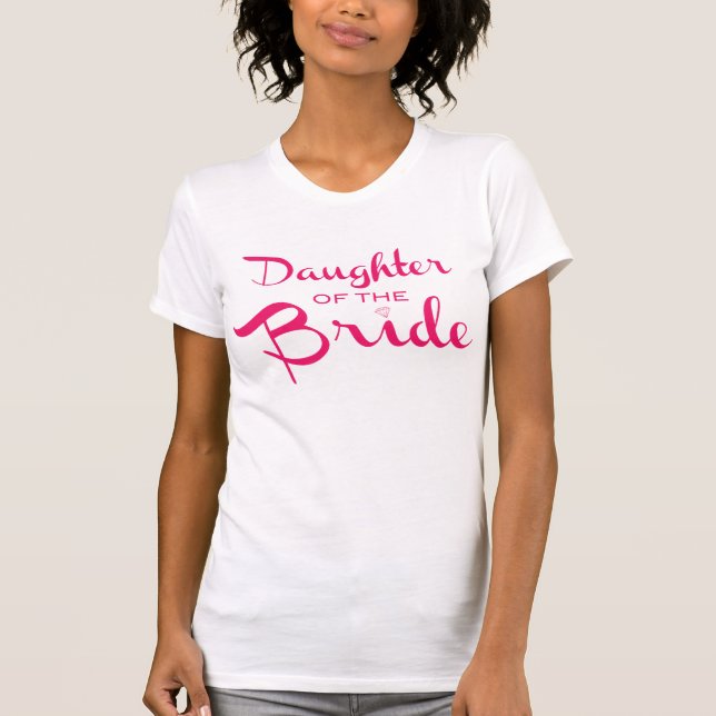 Dotter till Bride Tee Rosa Shirt (Framsida)