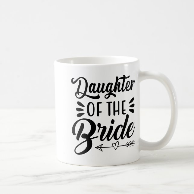 Dotter till bruden Bröllop Bröllopsdusch Matchi Kaffemugg (Höger)